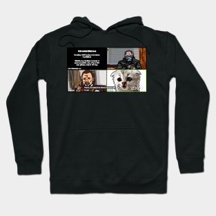 Cat Lawyer on Zoom Call and Bernie Sanders Memes Hoodie